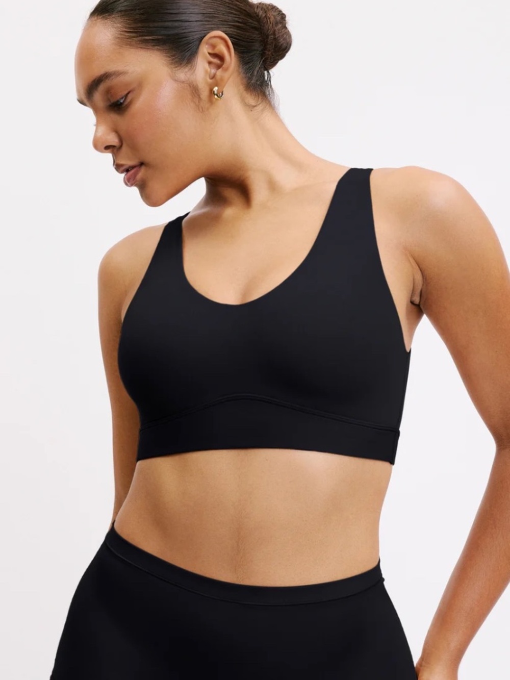 Harper Wilde Bliss Bralette Black Wireless Bra Small NWT Plunge